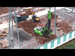 ঘূর্ণনশীল জন্য একটি সম্পূর্ণরূপে জলবাহী ভূগর্ভস্থ জল ড্রিলিং রিগ অপারেটিং প্রস্থ এবং গভীরতা কি