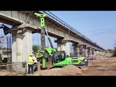 125KN/M 3.8L নিম্ন হেডরুম পাইলিং রিগ ইঞ্জিন স্থানচ্যুতি হাইড্রোলিক প্রেস পাইল মেশিন