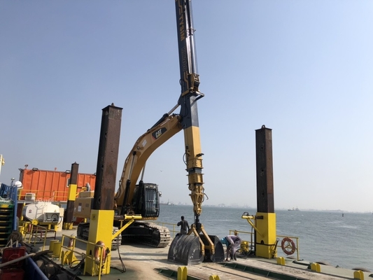 KM220 KM260 ক্ল্যামশেল টেলিস্কোপিক আর্মক্ল্যাম্প এক্সক্যাভেটর অ্যাটাচমেন্ট শেল বাকেটের সাথে