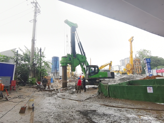 20t লো হেডরুম পাইলিং রিগ 200kN পুলব্যাক ফোর্স 600mm ড্রিলিং ব্যাস