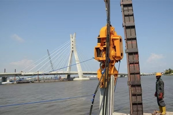 নির্মাণ যন্ত্রপাতি ভিব্রো হ্যামার এক্সক্যাভেটর হাইড্রোলিক পিল ড্রাইভার বৈদ্যুতিক ভিব্রো হ্যামার