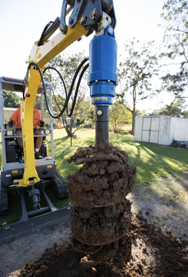 এক্সক্যাভেটর সংযুক্তি 6-10 টন Digger জন্য পৃথিবী Auger ড্রিল