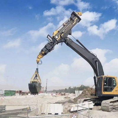 পেশাদার সরবরাহকারী কাস্টম বালতি ক্ষমতা Excavator দীর্ঘ পরিসীমা Boom Clamshell টেলিস্কোপিক বাহু