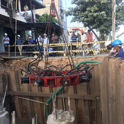 বৃত্তাকার কংক্রিট পিল ব্রেকিং মেশিন Excavator জন্য জলবাহী পিল ব্রেকার