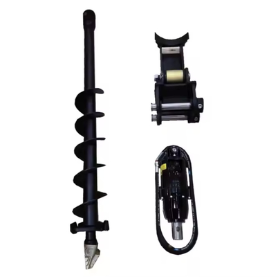1-2t Excavator Backhoe হাইড্রোলিক আর্থ Auger Drill সঙ্গে S4 Auger
