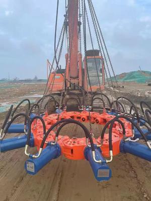 Max. Crowd Pressure of 34.3 MPa Hydraulic Pile Breaker for Precise Pile Breaking with Operating Size of 1588×1588×1500 mm