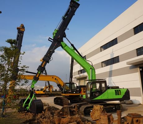 সর্বোচ্চ উত্তোলন উচ্চতা 5770mm, বিভিন্ন অ্যাপ্লিকেশনে সুনির্দিষ্ট উল্লম্ব খননের জন্য ক্ল্যামশেল টেলিস্কোপিক বাহু