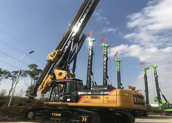 80m/মিনিট ক্রলার মাটি হাইড্রোলিক ক্রলার ড্রিলিং রিগ পাইল ড্রাইভিং মেশিন 165KNm