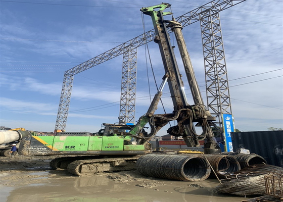 নির্মাণ কাজ 1500mm 125kNm ব্যবহৃত পাইল ড্রাইভার রোটারি হাইড্রোলিক ক্রলার ড্রিল